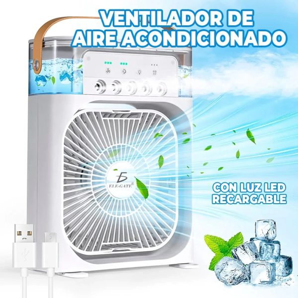 VENTILADOR HUMIFICADOR CON LUZ LED