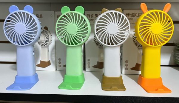 VENTILADOR DE MANO CON BASE